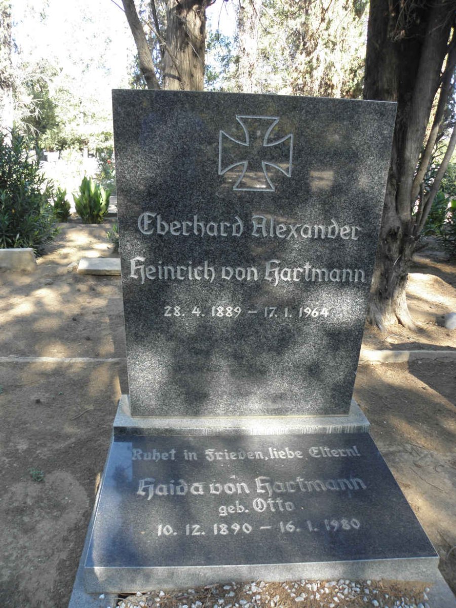 HARTMANN Eberhard Alexander Heinrich, von 1889-1964 &amp; Haida OTTO 1890-1980