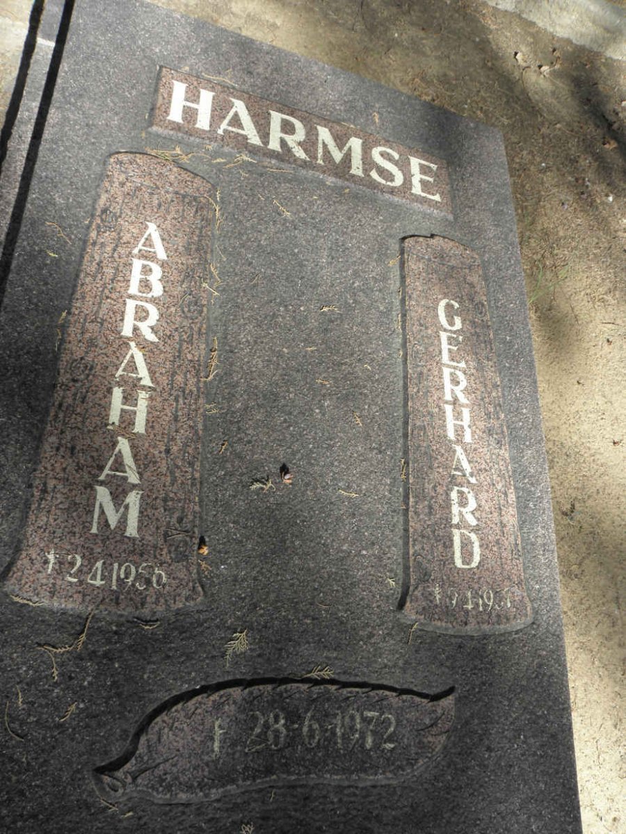 HARMSE Abraham 1956-1972 :: HARMSE Gerhard 1957-1972