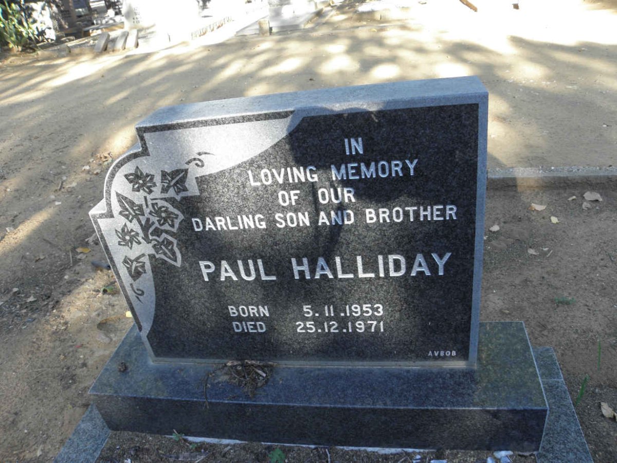 HALLIDAY Paul 1953-1971