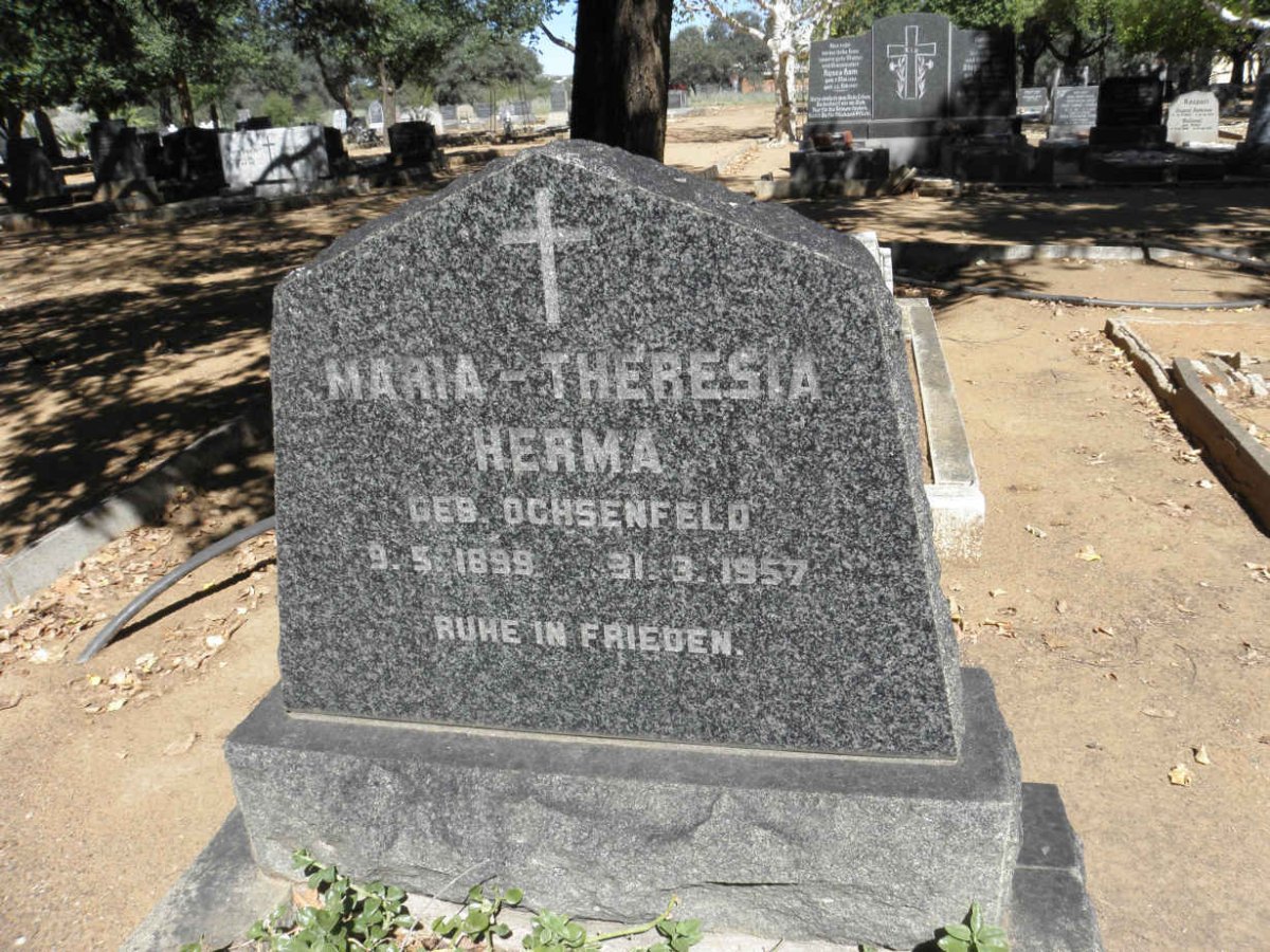 HERMA Maria Theresia nee OCHSENFELD 1899-1957