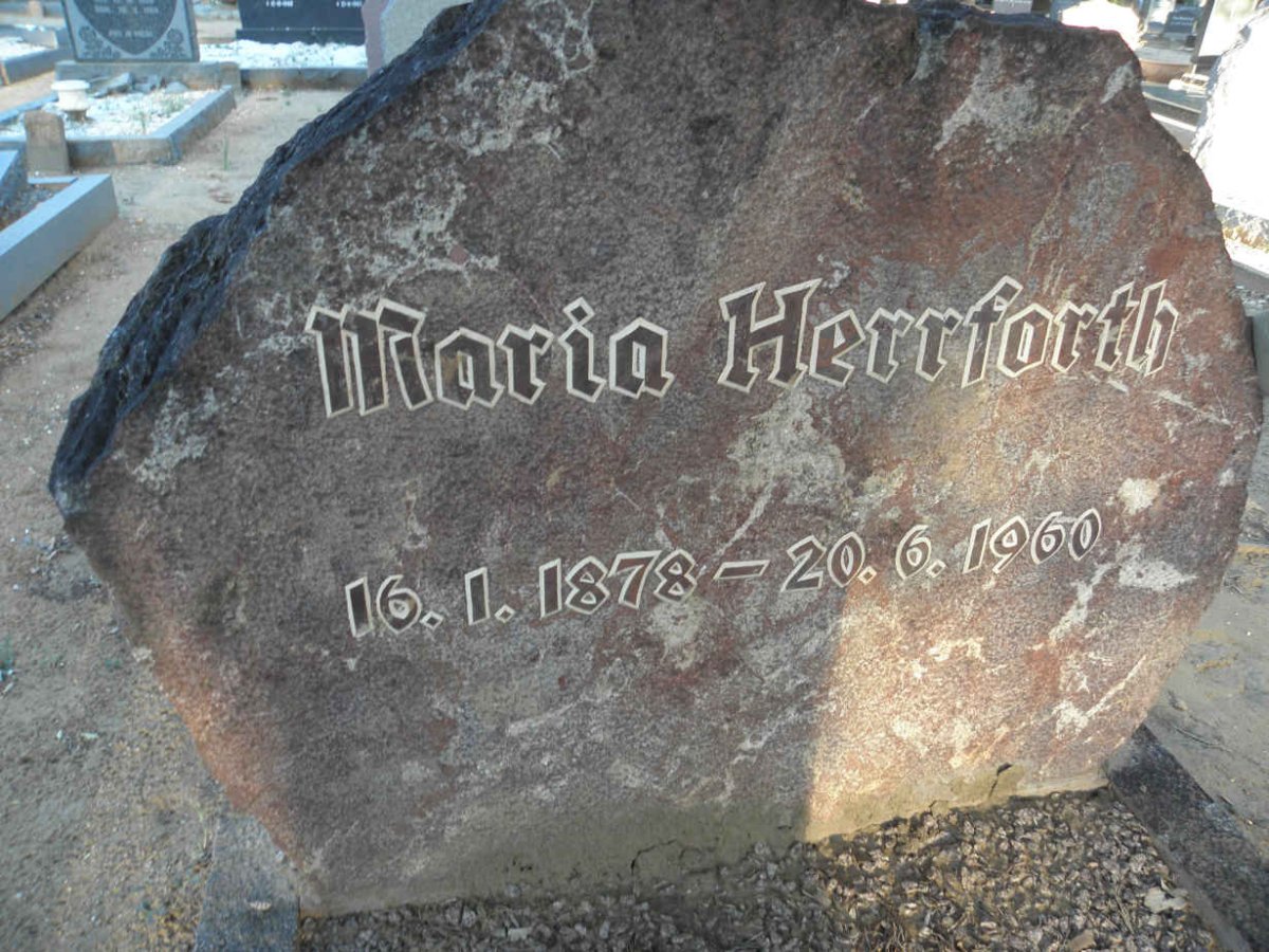 HERRFORTH Maria 1878-1960