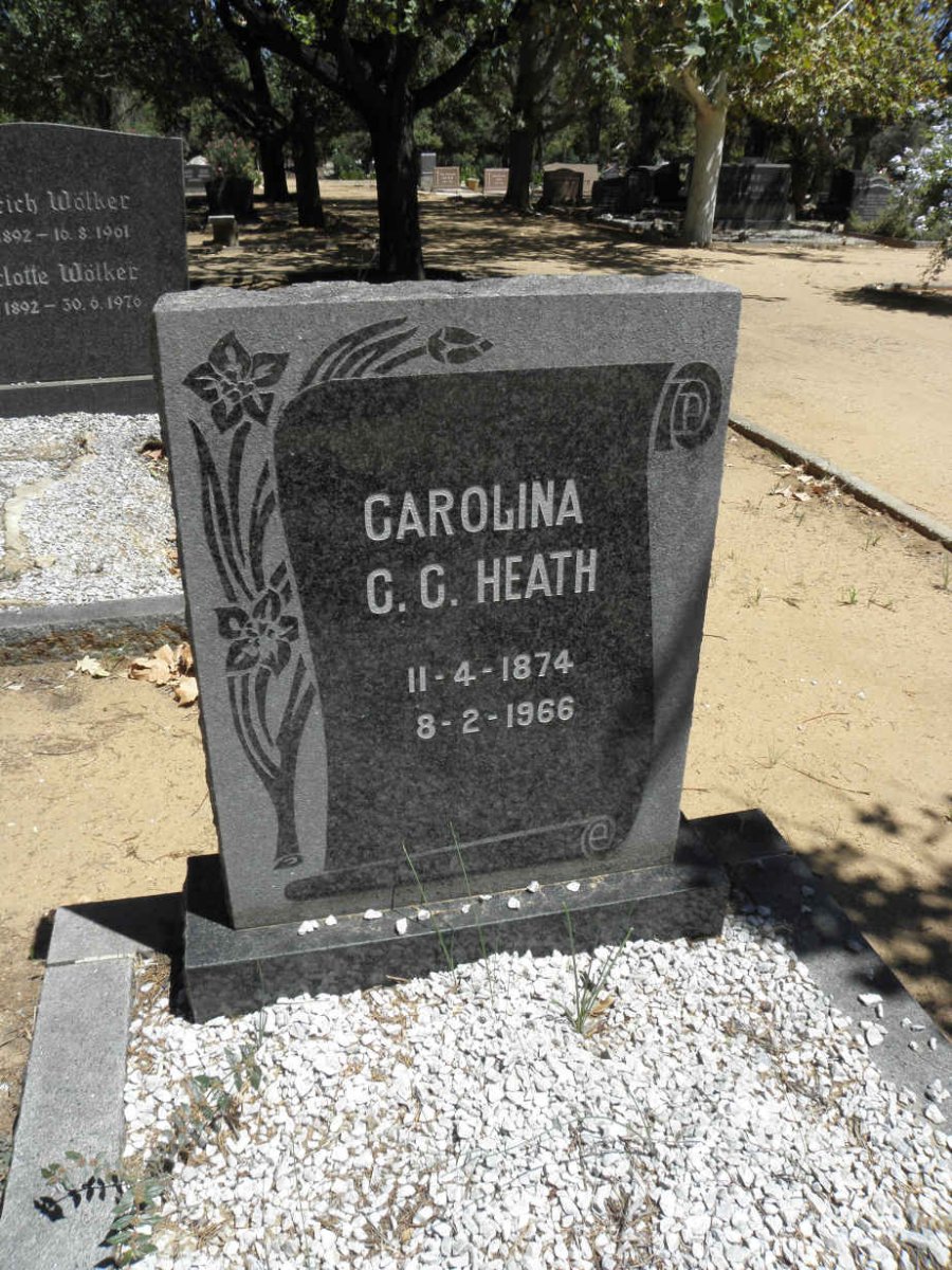 HEATH Carolina C.C. 1874-1966