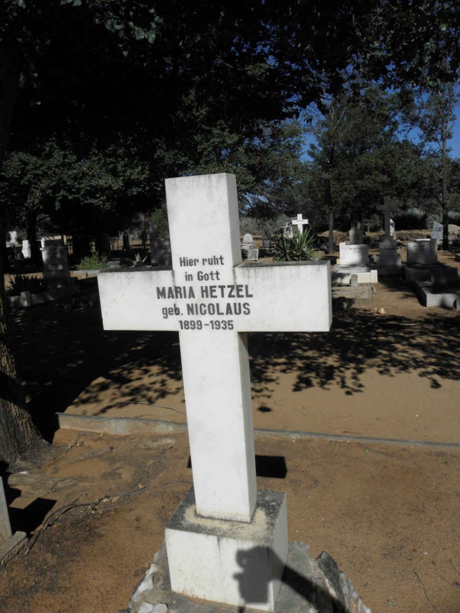 HETZEL Maria nee NICOLAUS 1899-1935
