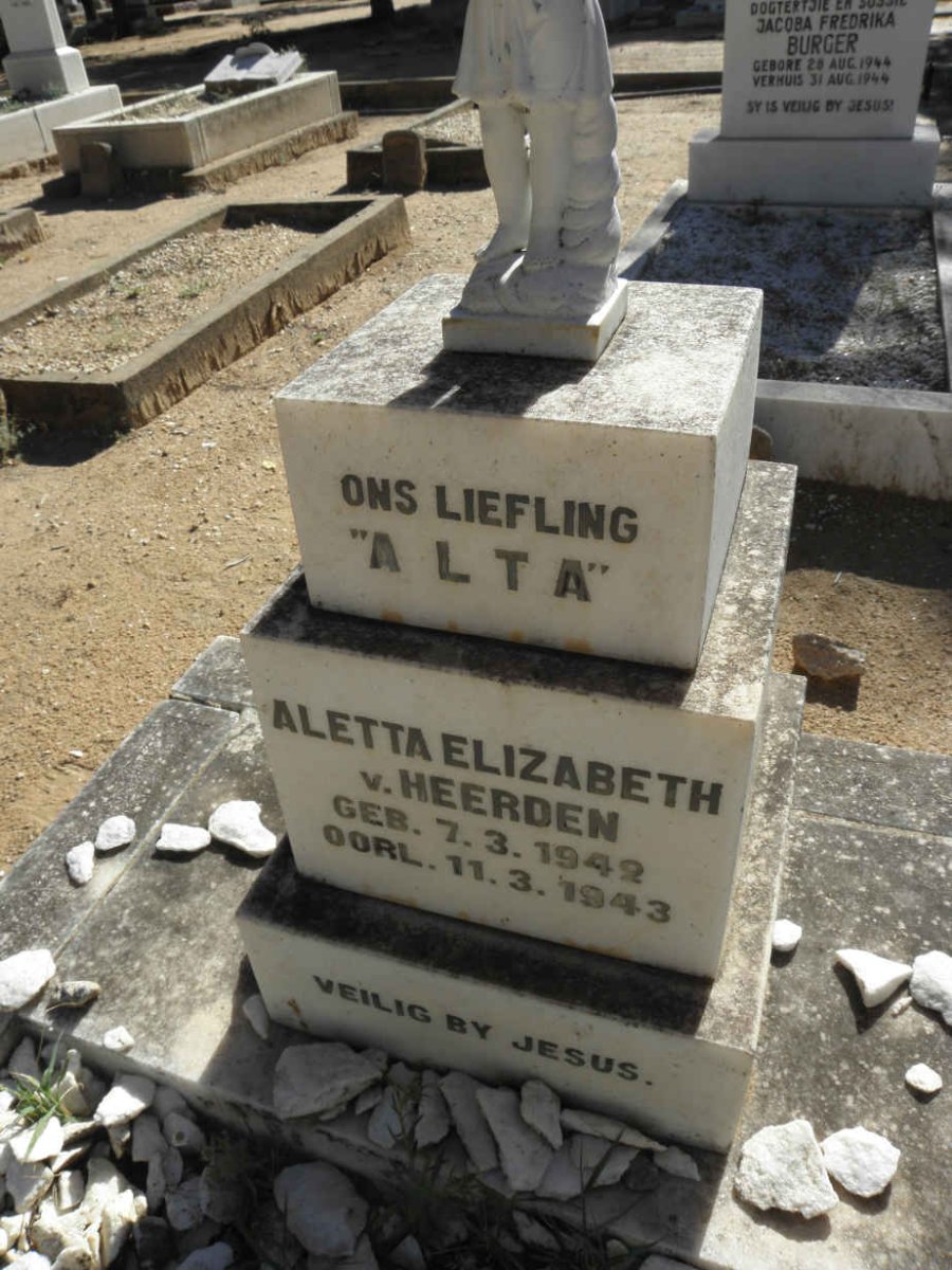 HEERDEN Aletta Elizabeth, v. 1942-1943