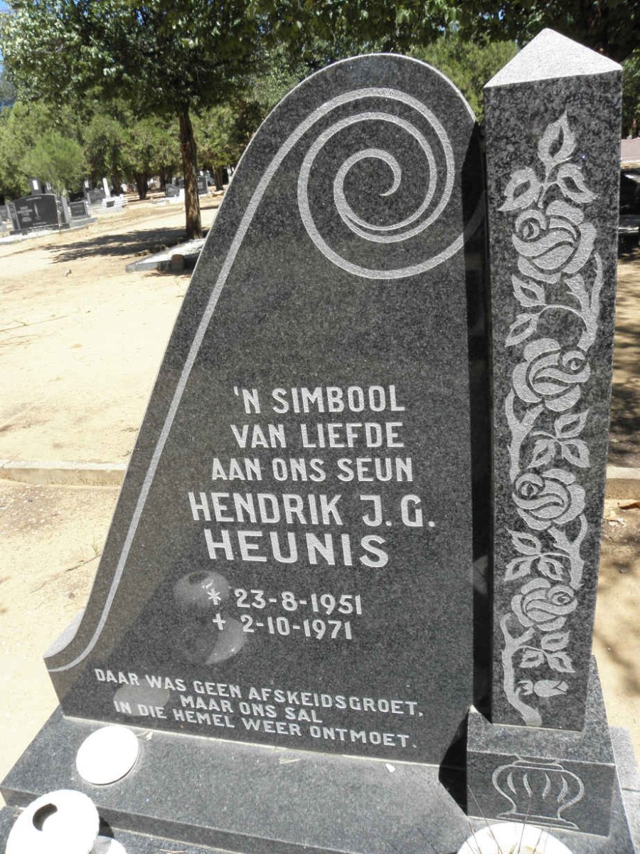 HEUNIS Hendrik J.G. 1951-1971