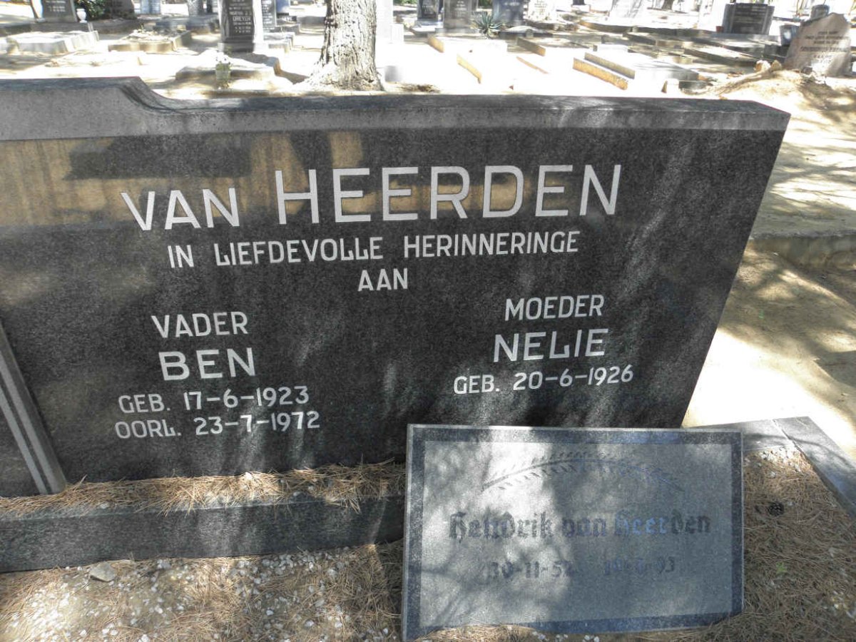 HEERDEN, van