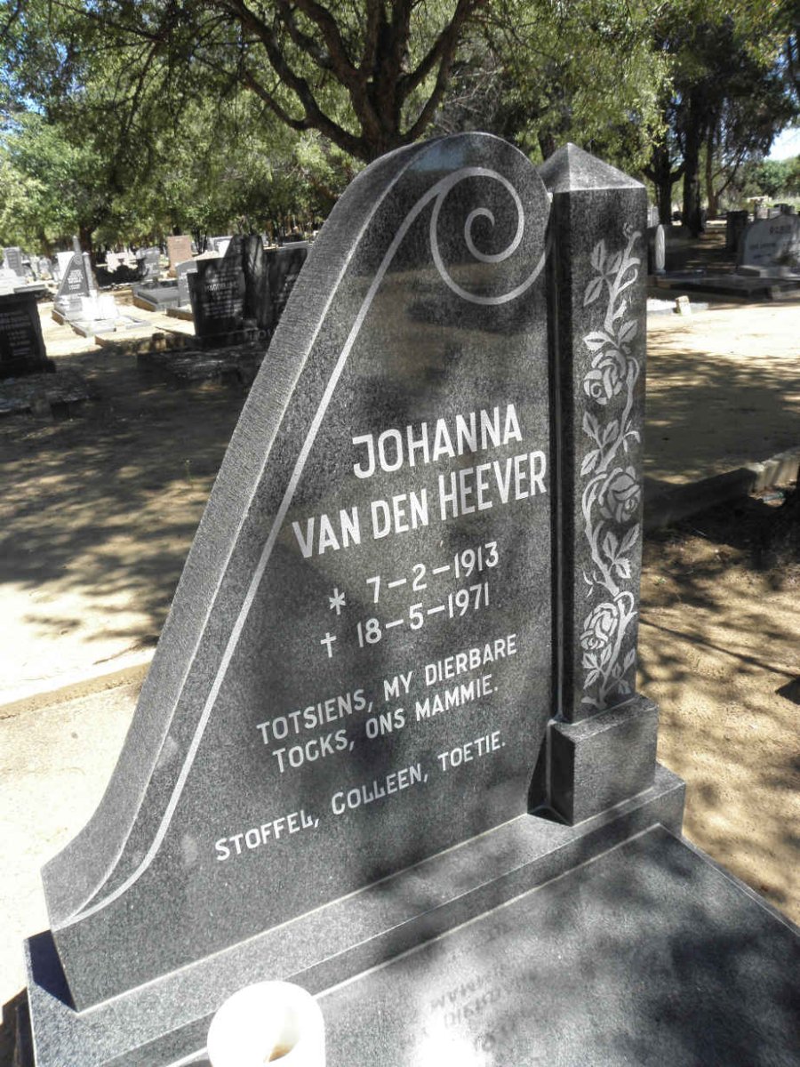 HEEVER Johanna, van den 1913-1971
