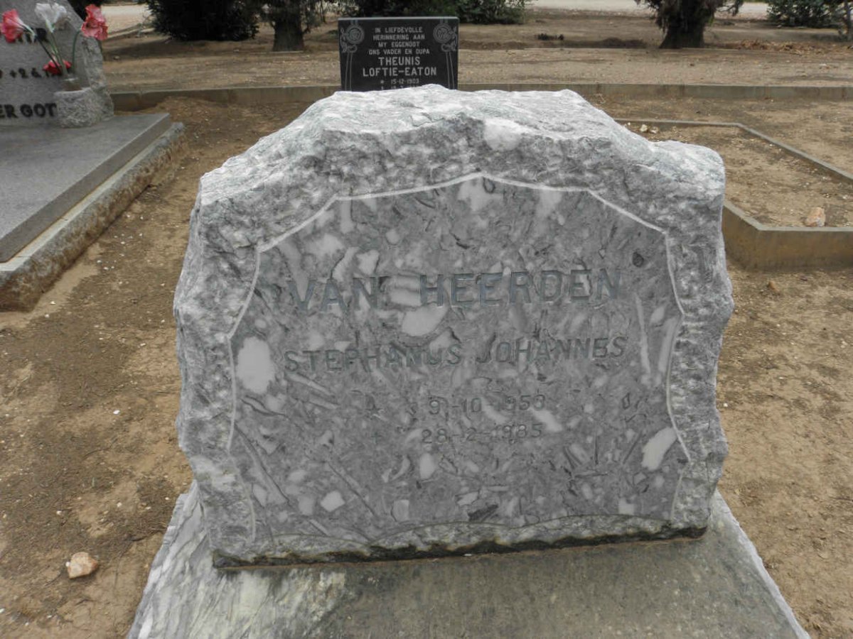 HEERDEN Stephanus Johannes, van 1958-1985