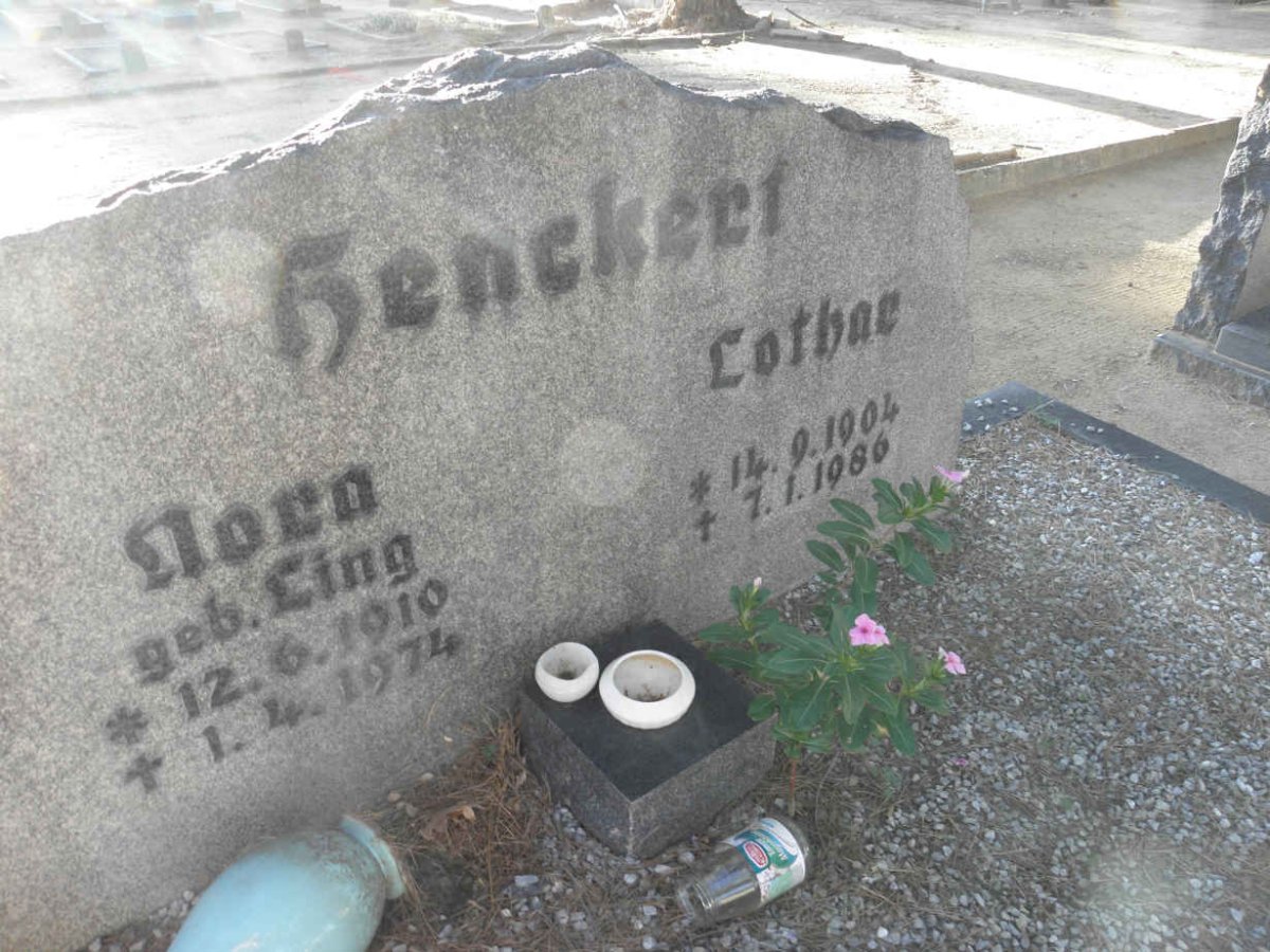 HENCKERT Lothar 1904-1986 &amp; Nora LING 1910-1974