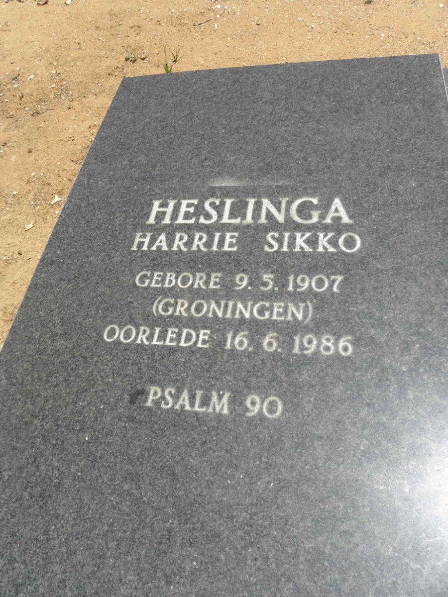 HESLINGA Harrie Sikko 1907-1986