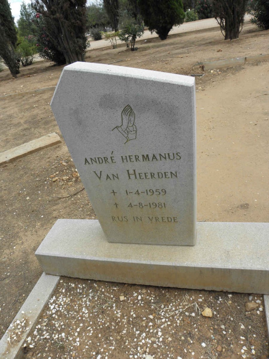 HEERDEN Andre Hermanus, van 1959-1981