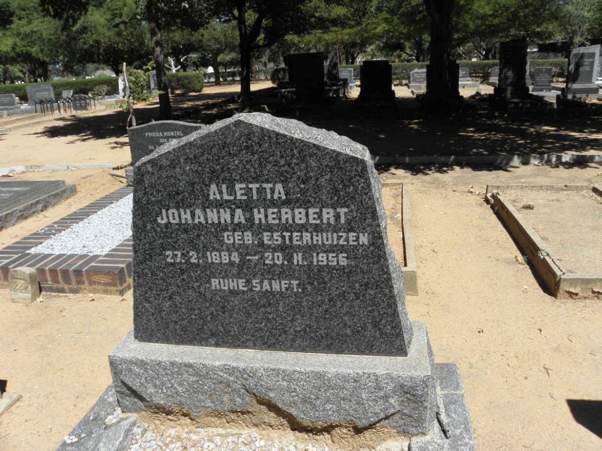 HERBERT Aletta Johanna nee ESTERHUIZEN 1884-1956