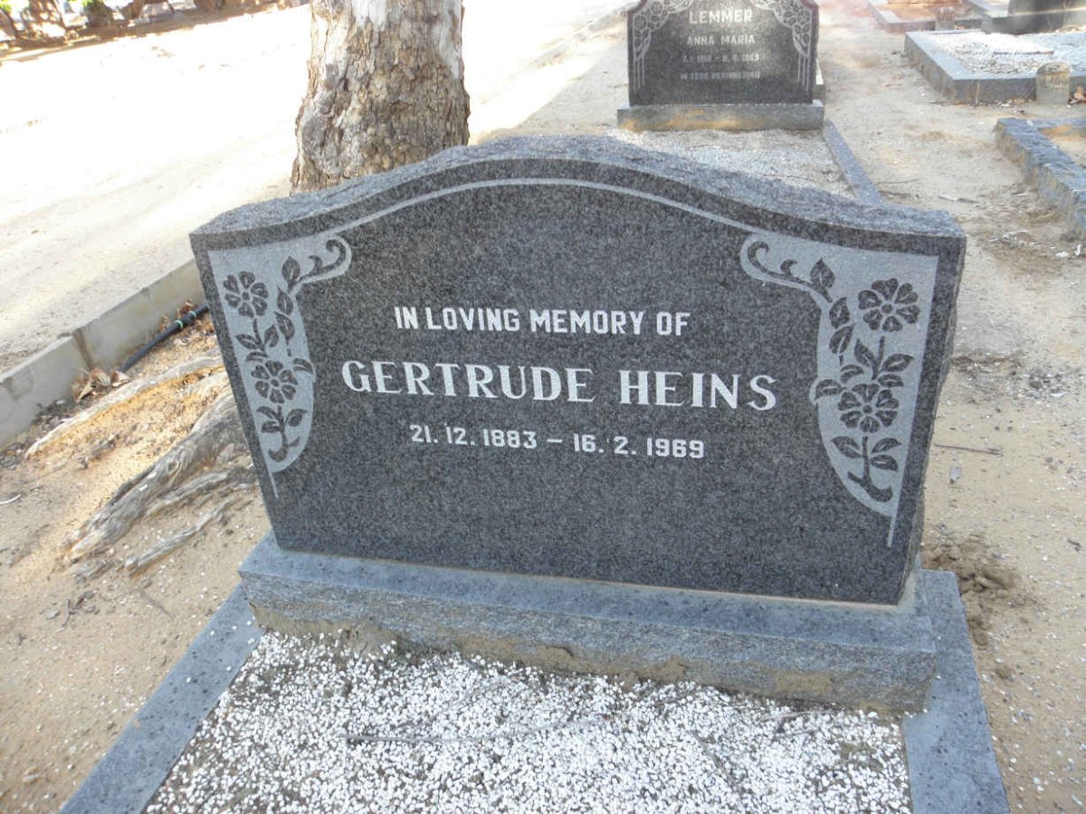 HEINS Gertrude 1883-1969