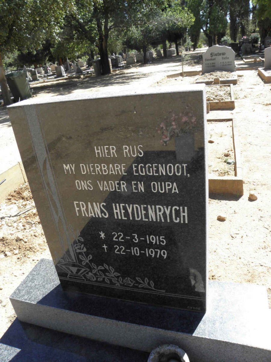 HEYDENRYCH Frans 1915-1979