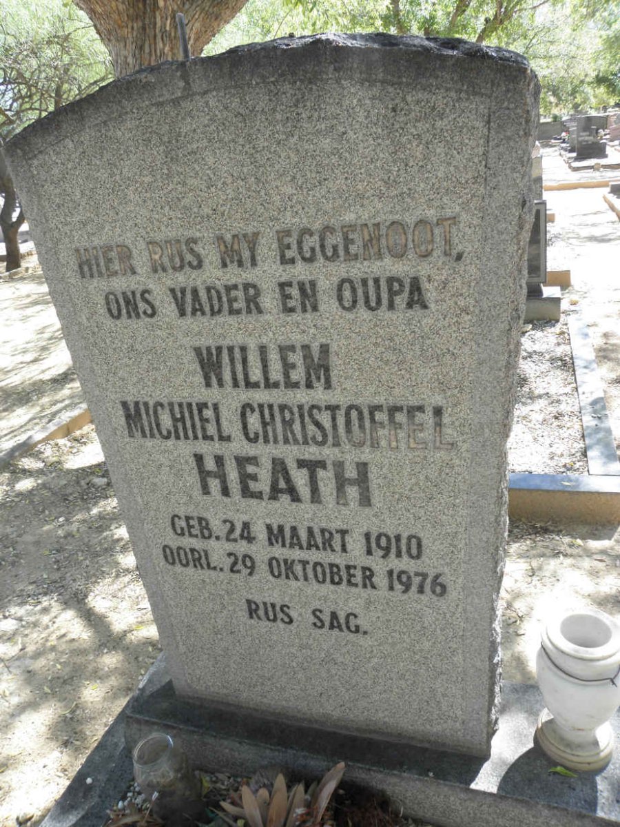 HEATH Willem Michiel Christoffel 1910-1976