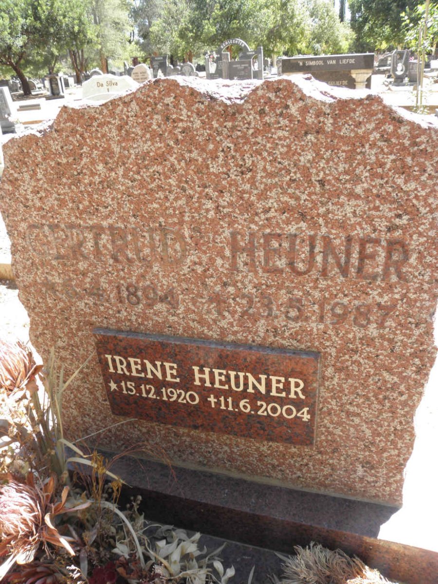 HEUNER Gertrud 1894-1987 :: HEUNER Irene 1920-2004
