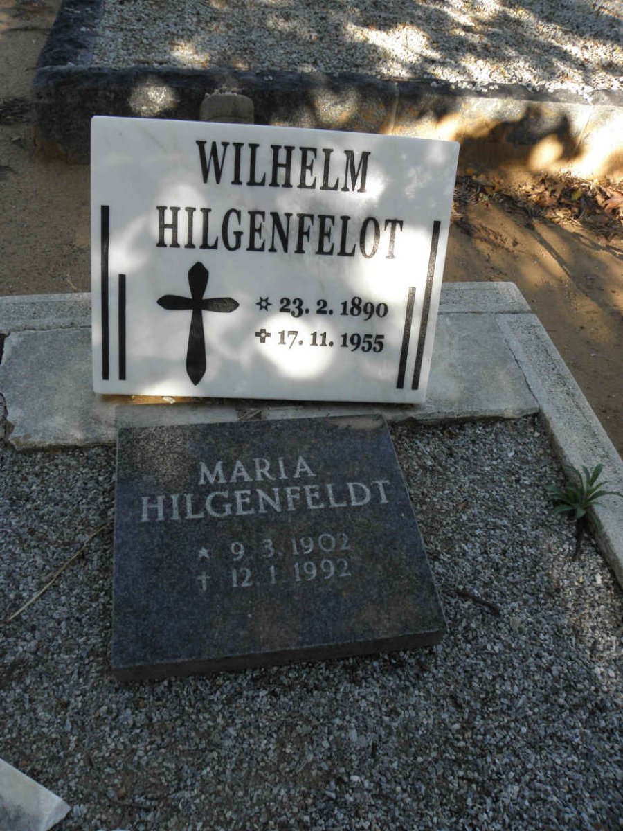 HILGENFELOT Wilhelm 1890-1955 :: HILGENFELDT Maria 1902-1992