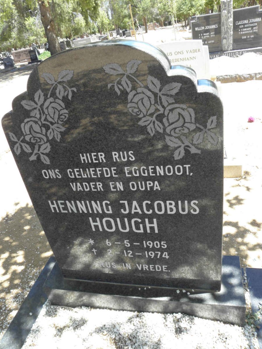 HOUGH Henning Jacobus 1905-1975