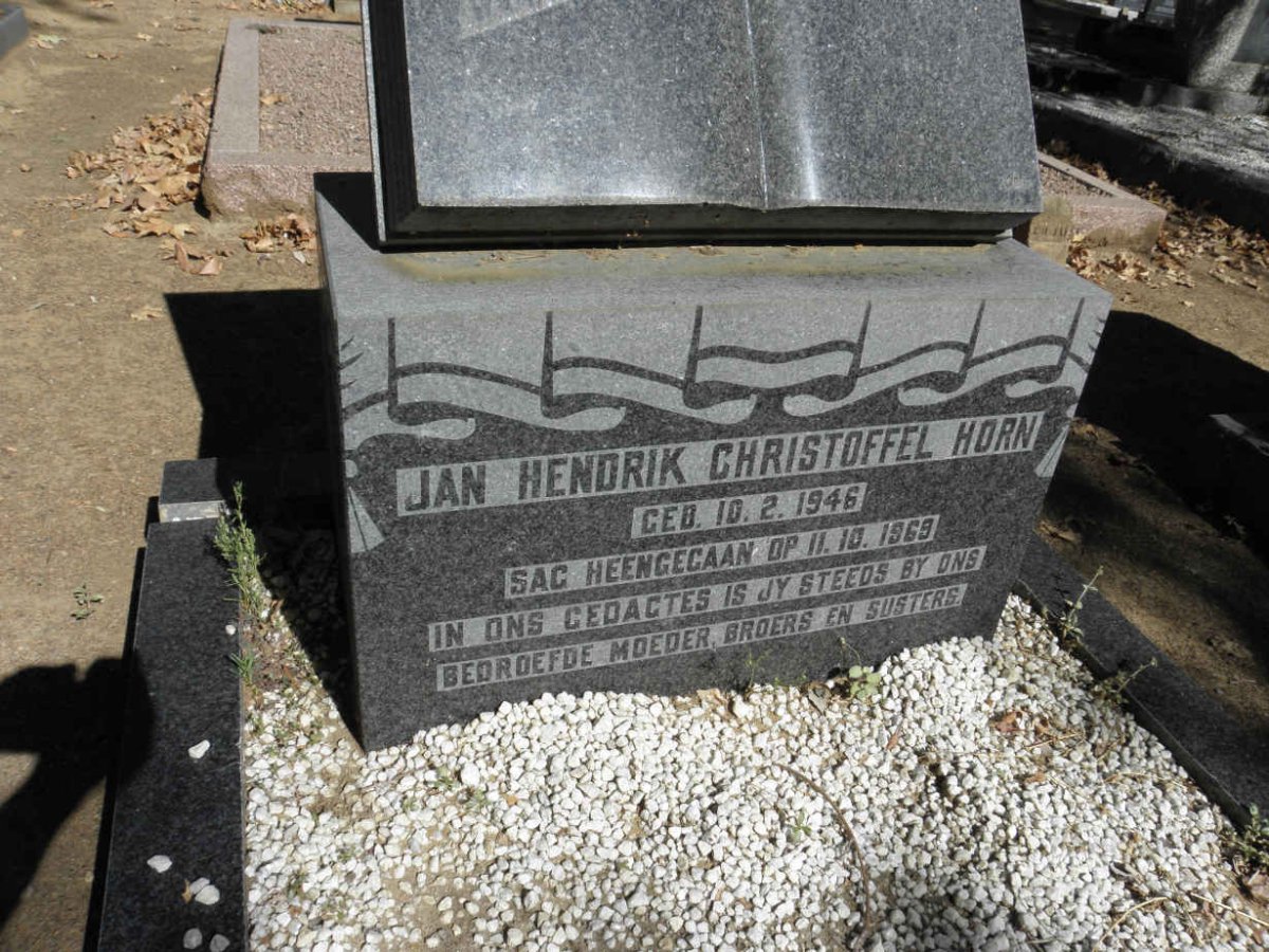 HORN Jan Hendrik Christoffel 1946-1969