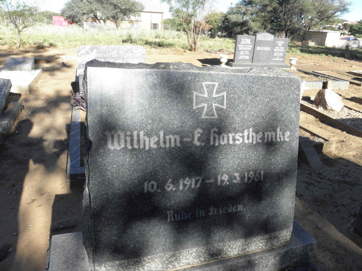 HORSTHEMKE Wilhelm-F. 1917-1961
