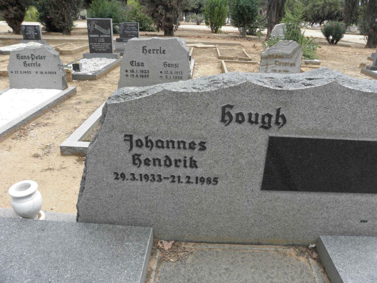 HOUGH Johannes Hendrik 1933-1985