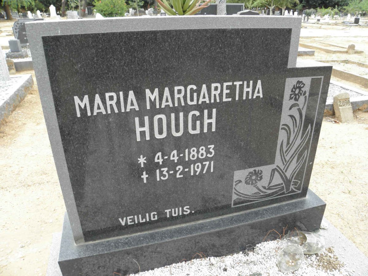 HOUGH Maria Margaretha 1883-1971