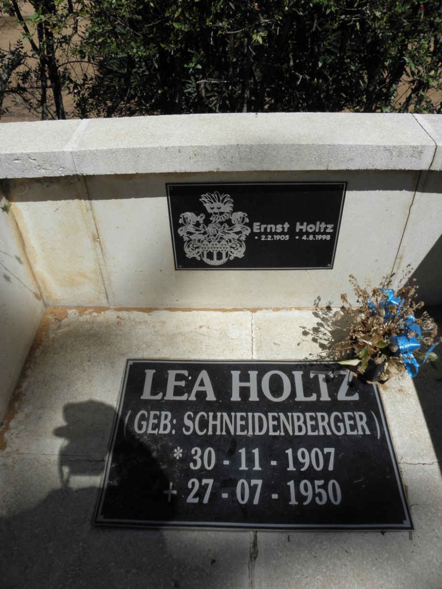 HOLTZ Ernst 1905-1998 &amp; Lea SCHNEIDENBERGER 1907-1950