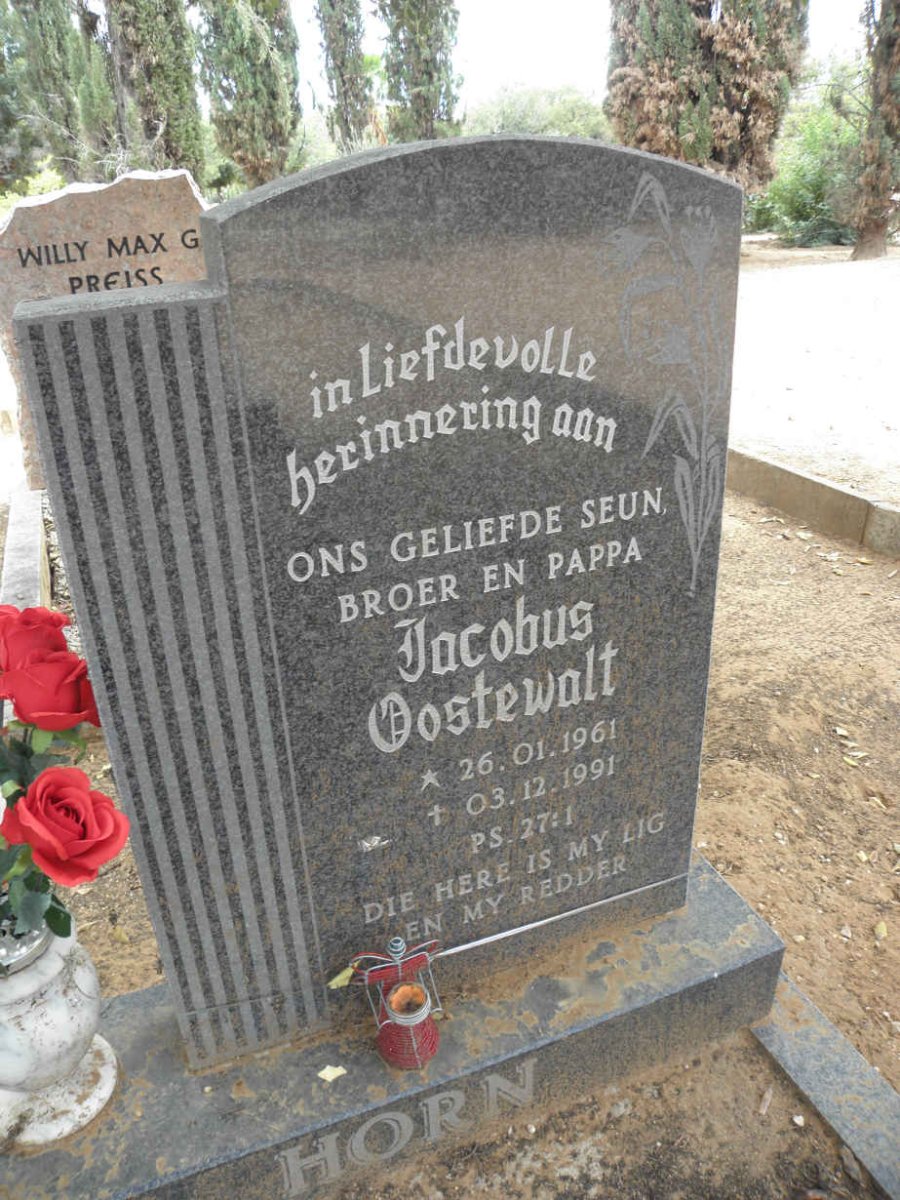 HORN Jacobus Oostewalt 1961-1991
