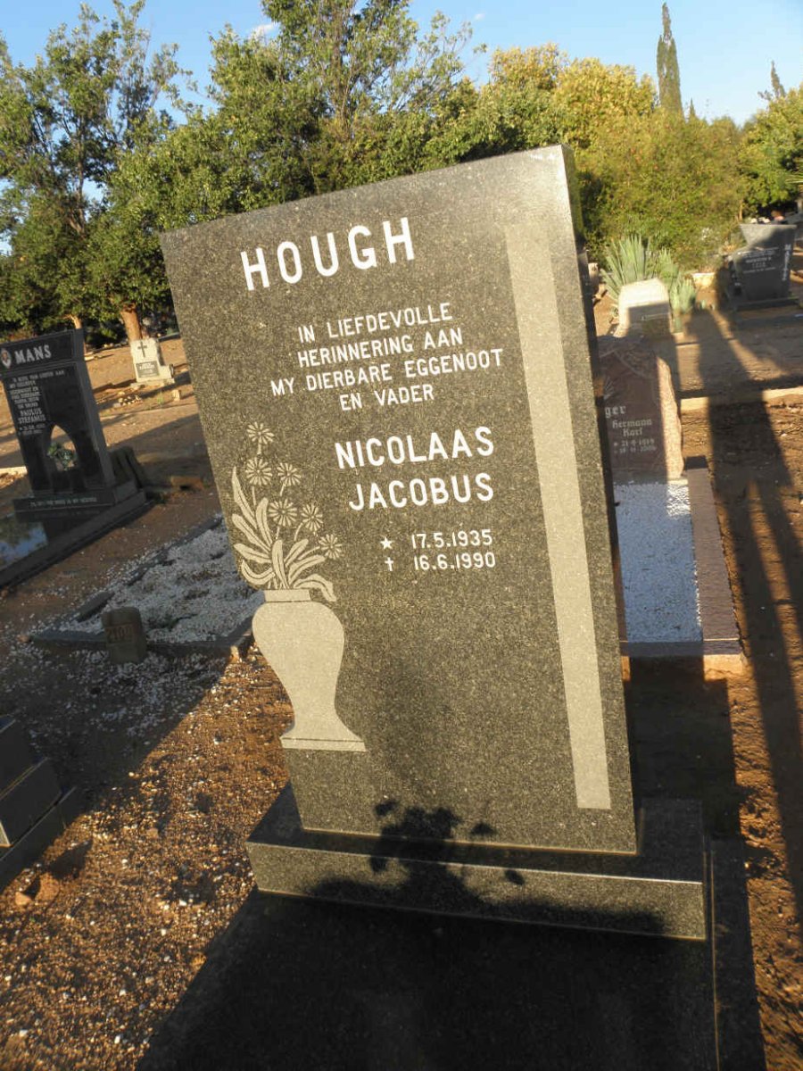 HOUGH Nicolaas Jacobus 1935-1990