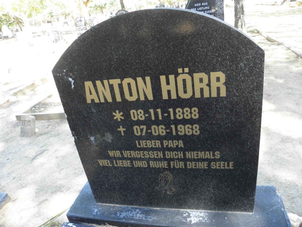 HORR Anton 1888-1968