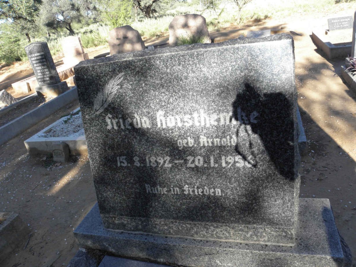 HORSTHEMKE Frieda nee ARNOLD 1892-1956