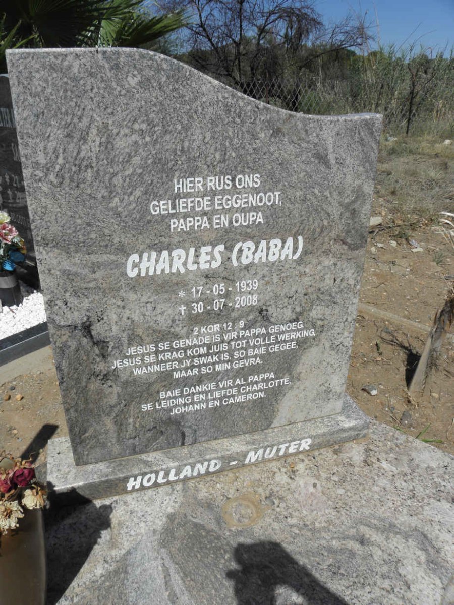 HOLLAND-MUTER Charles 1939-2008
