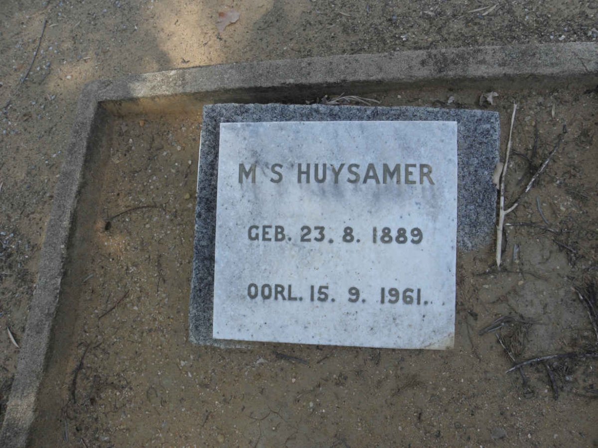 HUYSAMER M.S. 1889-1961