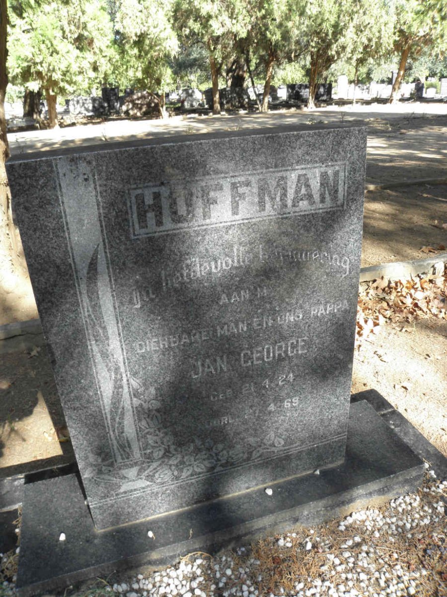 HUFFMAN Jan George 1924-1969