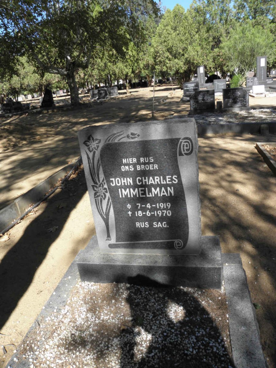 IMMELMAN John Charles 1919-1970