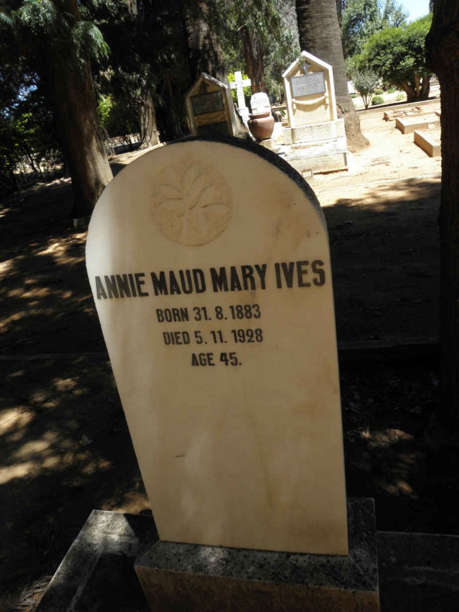 IVES Annie Maud Mary 1883-1928