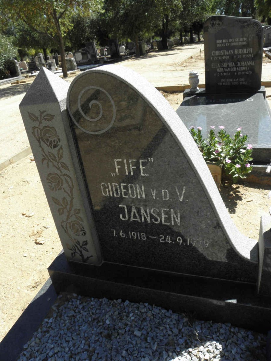 JANSEN Gideon v.d. V. 1918-1979