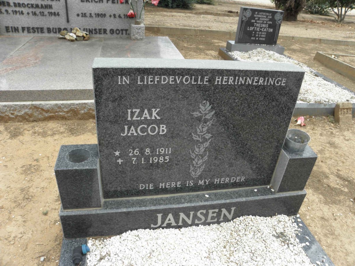 JANSEN Izak Jacob 1911-1985