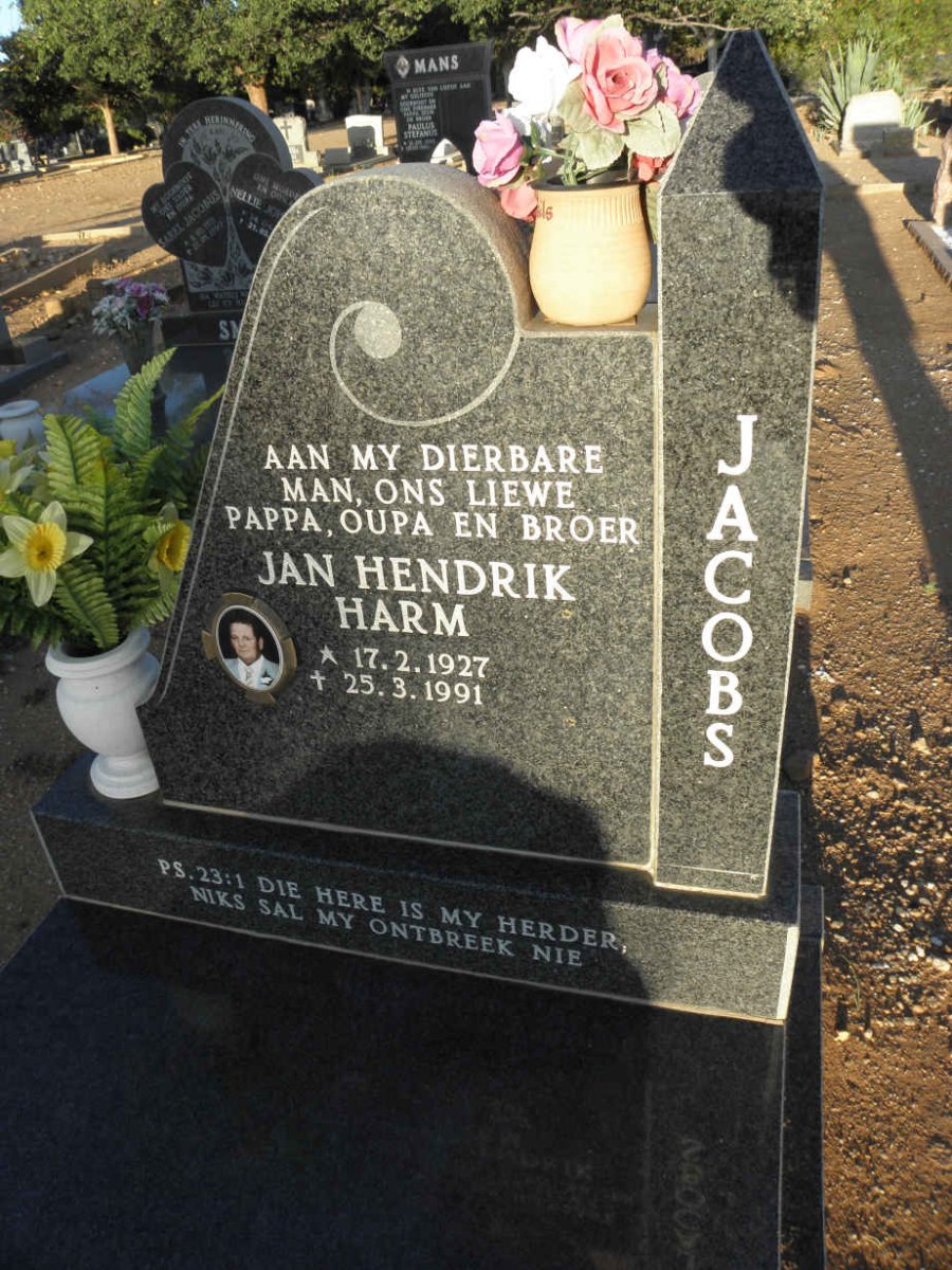 JACOBS Jan Hendrik Harm 1927-1991