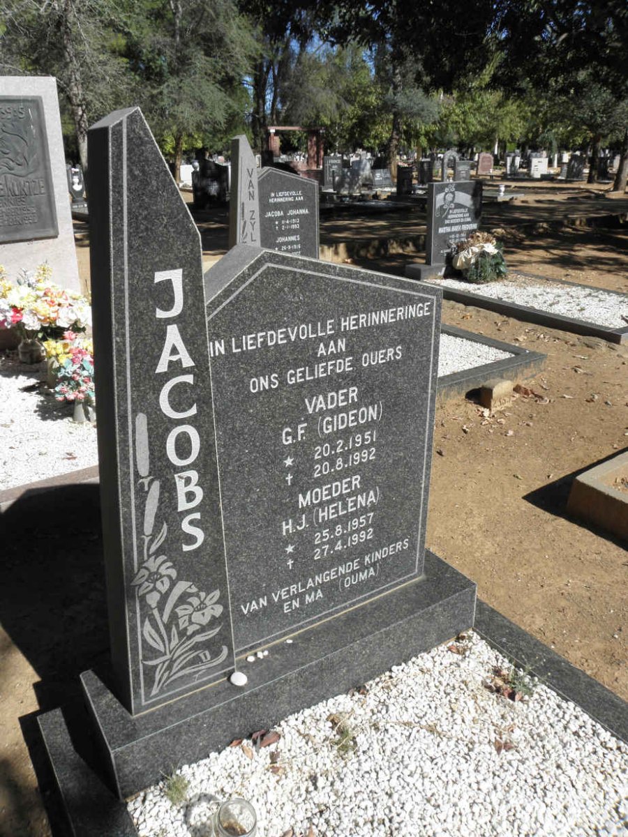 JACOBS G.F. 1951-1992 &amp; H.J. 1957-1992