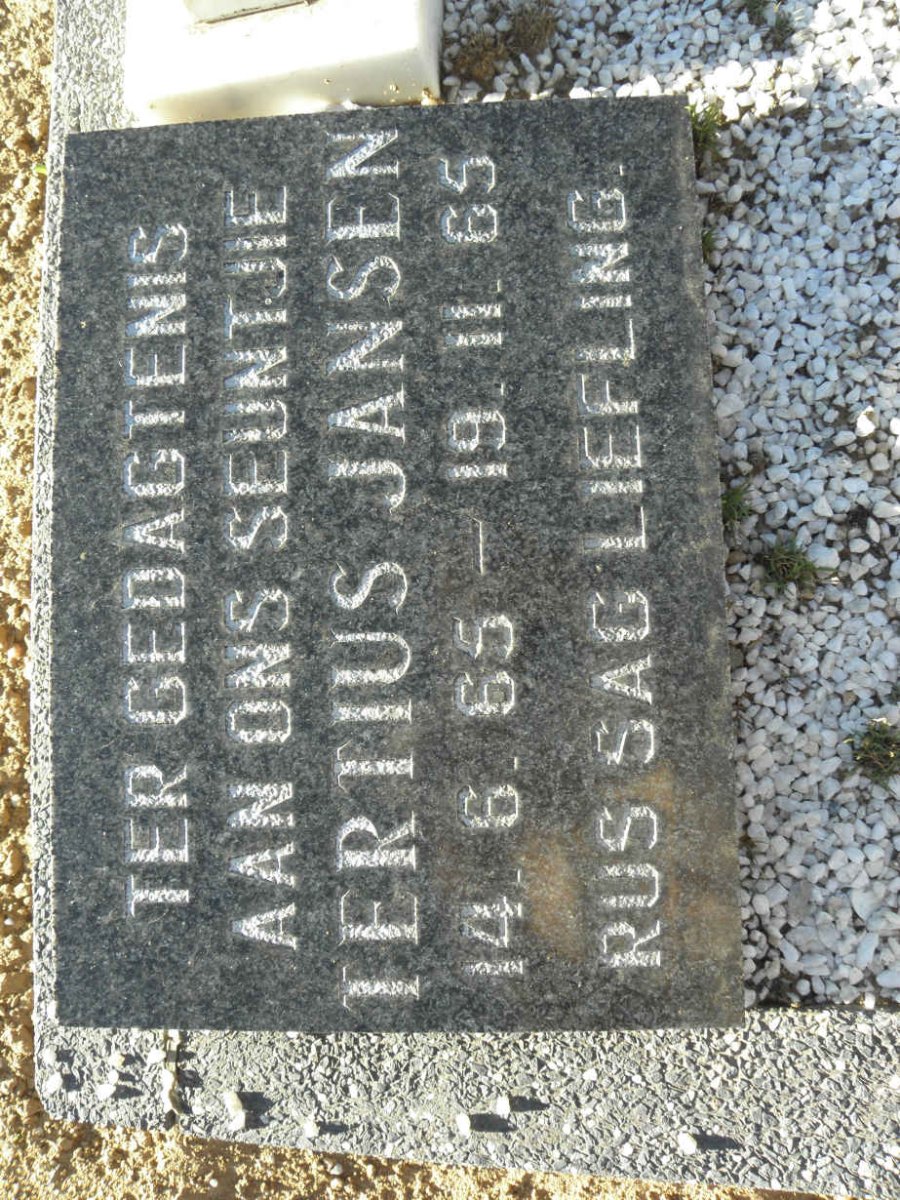 JANSEN Tertius 1965-1965