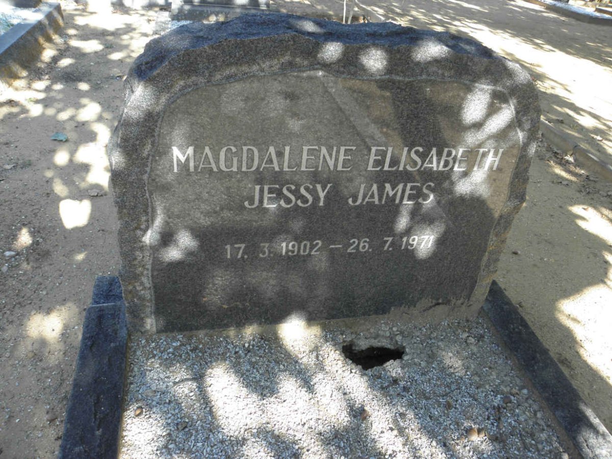 JAMES Magdalene Elisabeth Jessy 1902-1971