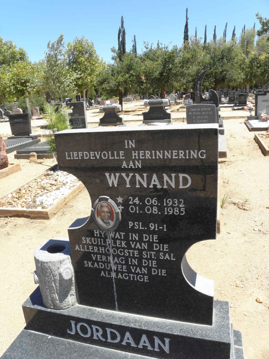 JORDAAN Wynand 1932-1985