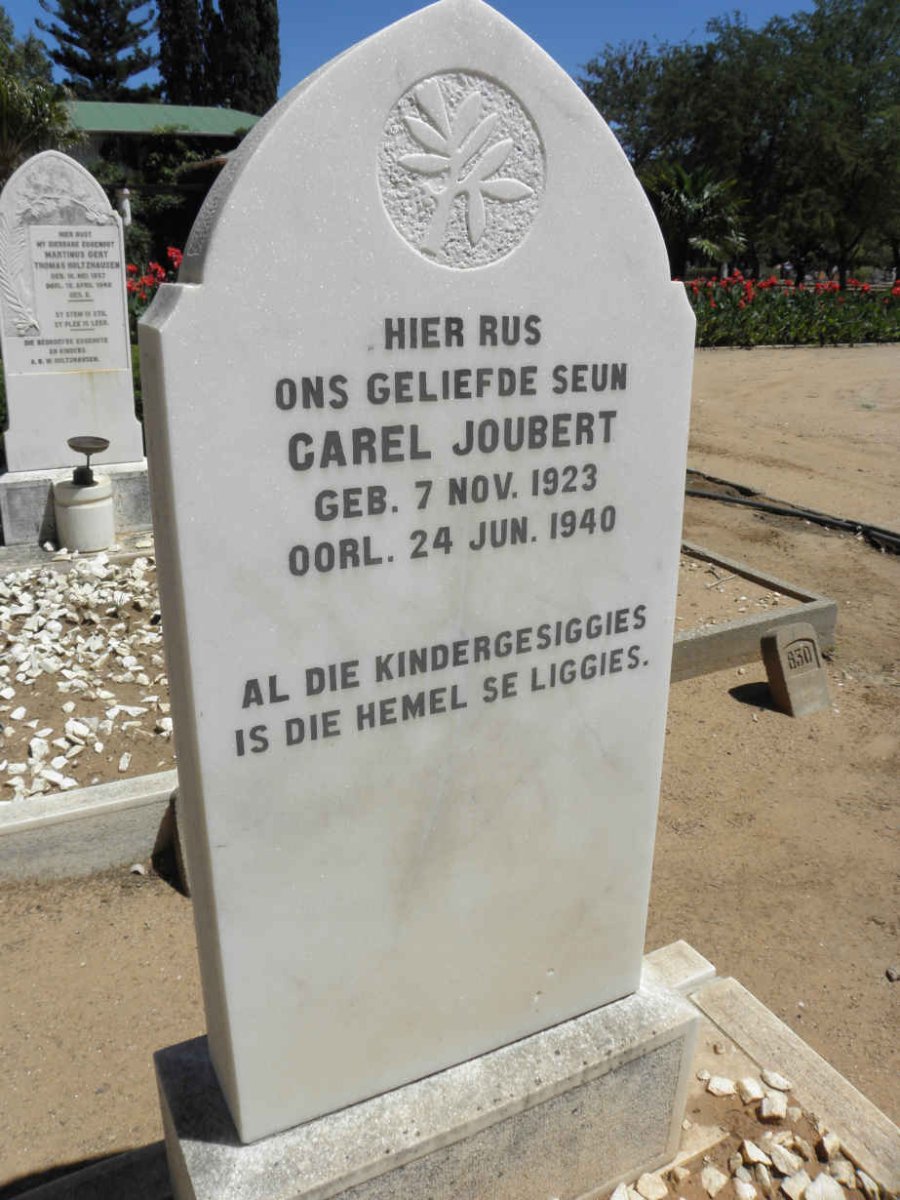 JOUBERT Carel 1923-1940