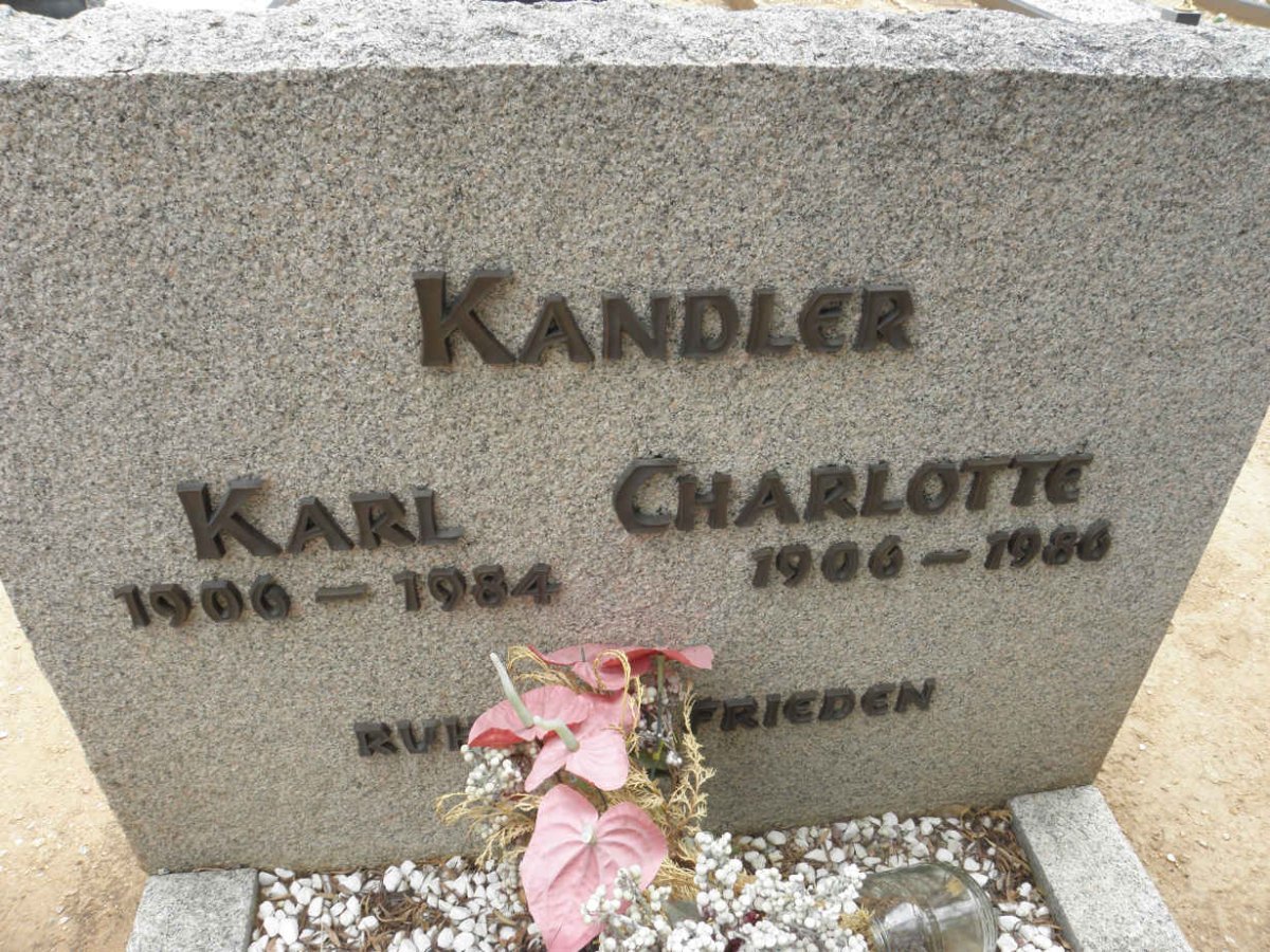 KANDLER Karl 1900-1984 &amp; Charlotte 1906-1986