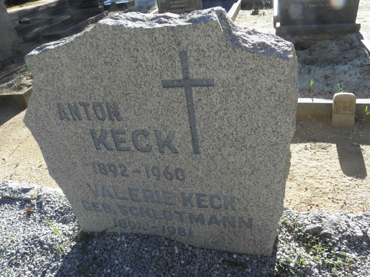 KECK Anton 1892-1960 &amp; Valerie SCHLOTMANN 1891-1981