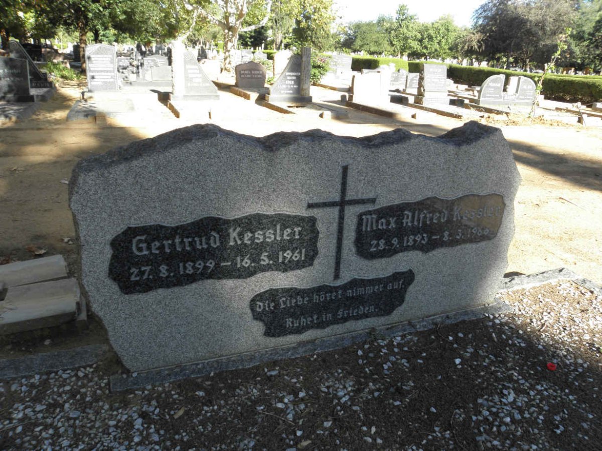 KESSLER Max Alfred 1893-1966 &amp; Gertrud 1899-1961