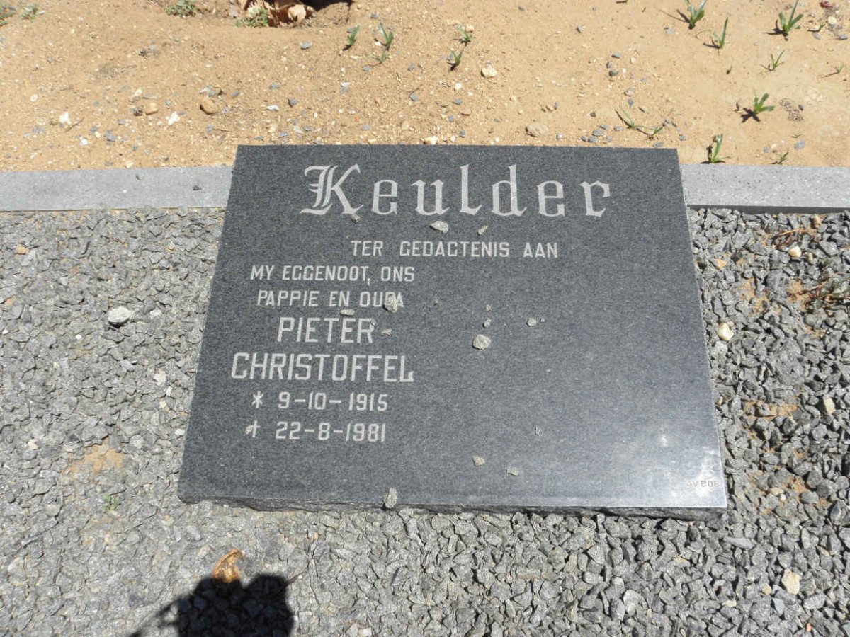 KEULDER Pieter-Christoffel 1915-1981
