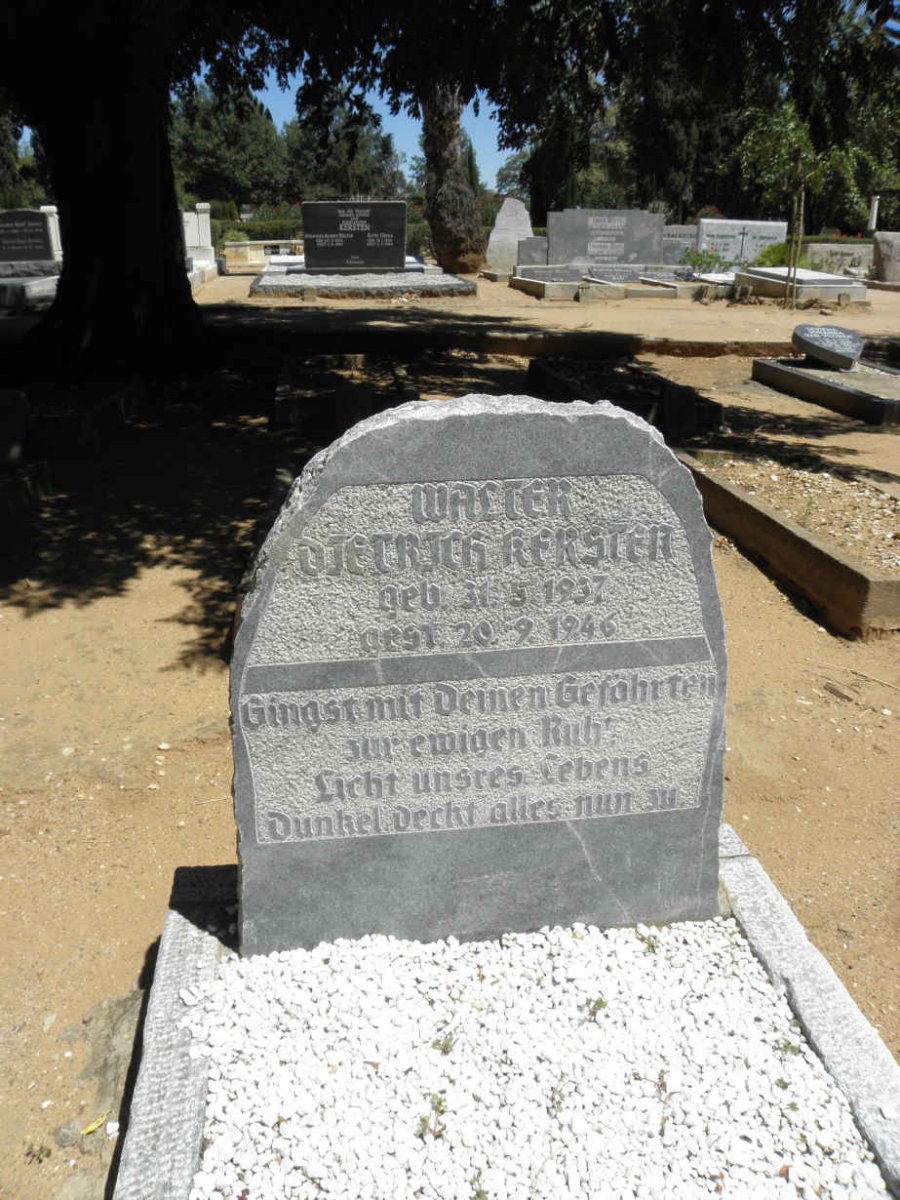 KERSTER Walter Dietrich 1937-1946