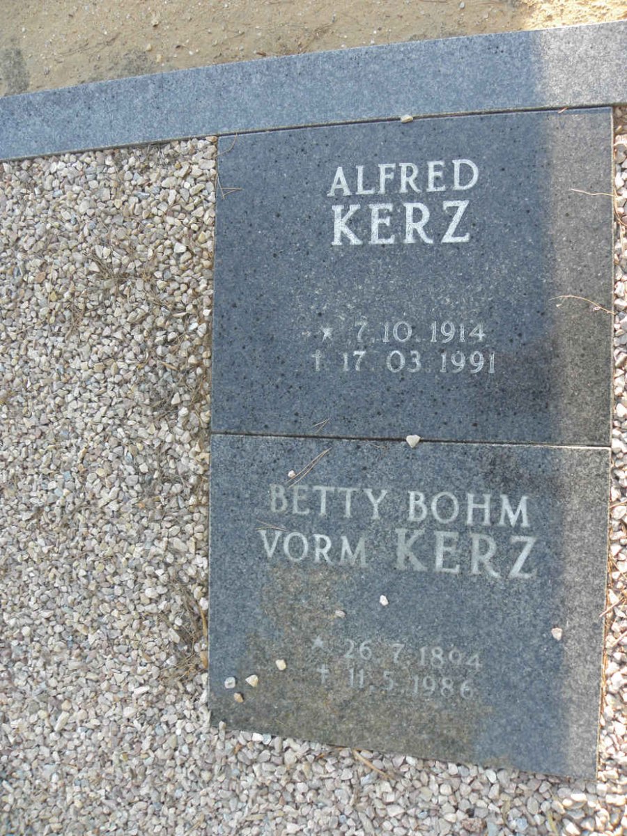KERZ Alfred 1914-1991 :: BOHM Betty vorm. KERZ 1894-1986